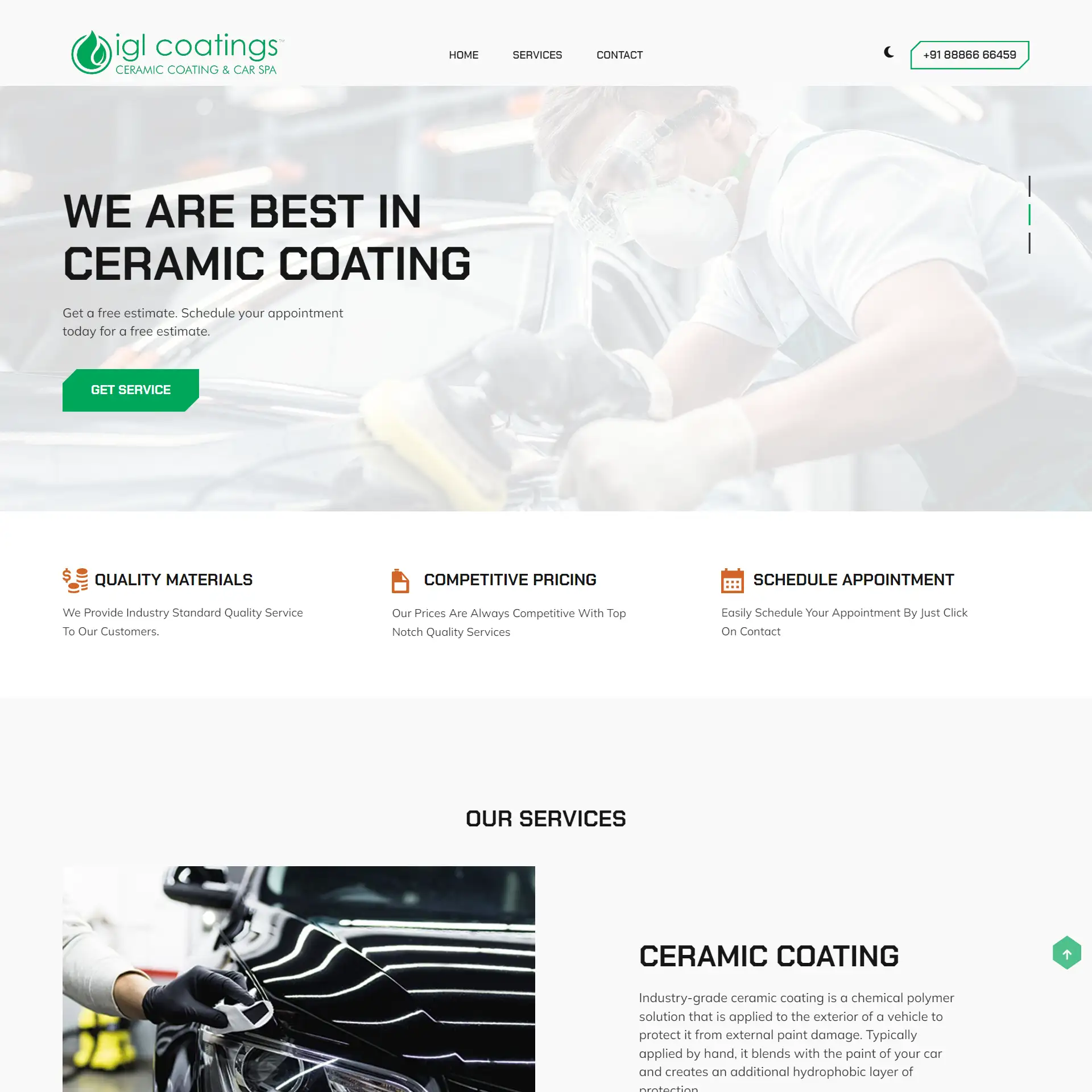 IGI Coating Web Application
